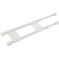 Camco Extends 10 In. to 17 In. White Cupboard RV Storage Bar