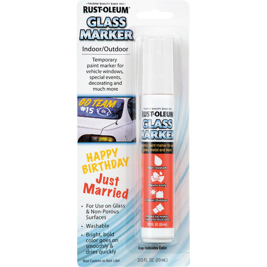 Rust-Oleum 2/3 Oz. White Window Paint Marker