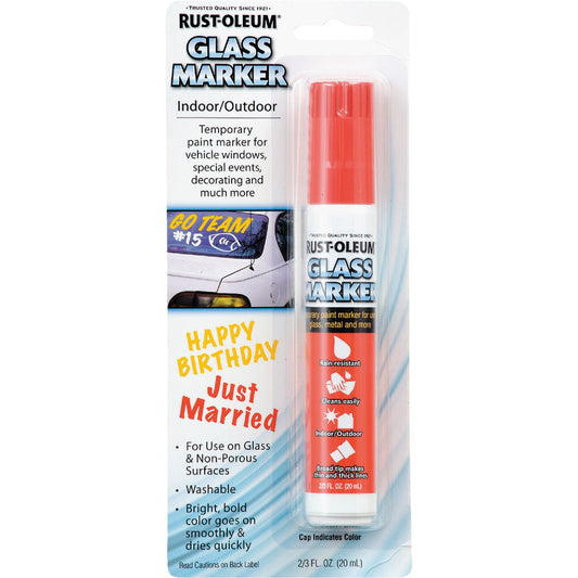 Rust-Oleum 2/3 Oz. Red Window Paint Marker