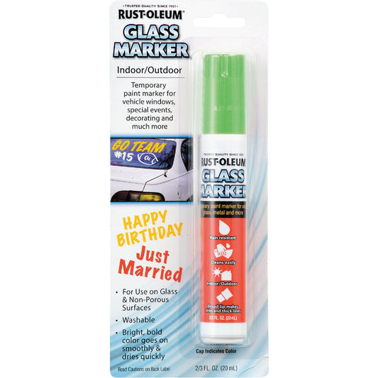 Rust-Oleum 2/3 Oz. Green Window Paint Marker