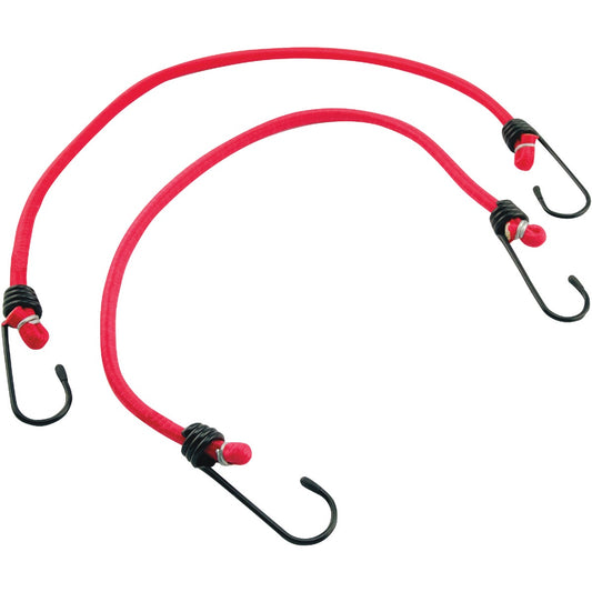 Erickson 8mm x 13" Vinyl Coated Steel Bungee Cord Set (2-Pack)