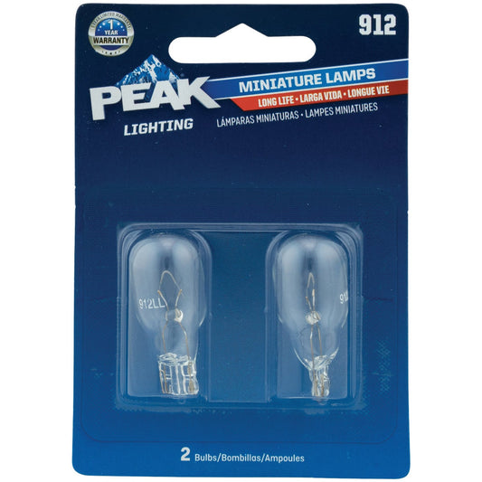 PEAK 912 12.8V Incandescent Automotive Bulb (2-Pack)