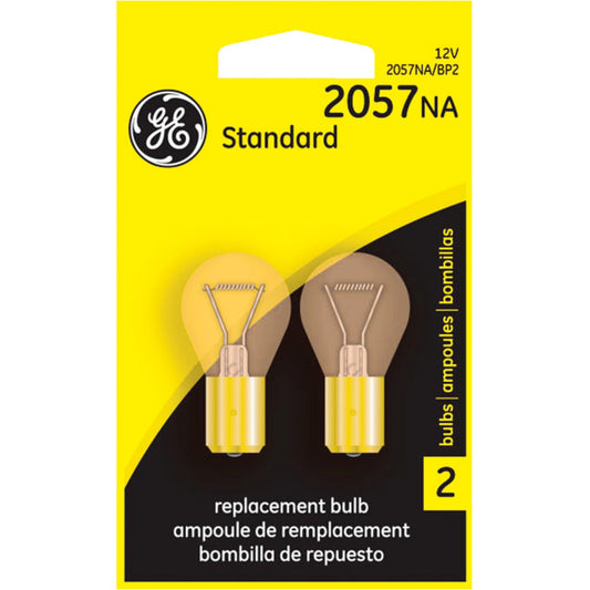 GE 12V 2057NA Miniature Incandescent Automotive Bulb (2-Pack)