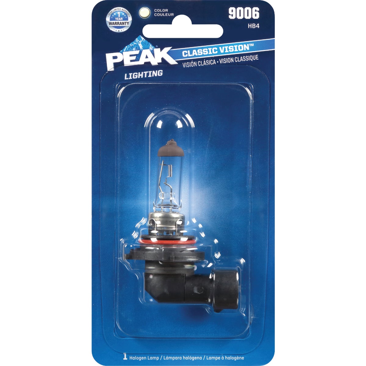 PEAK Classic Vision 9006 HB4 12.8V Halogen Automotive Bulb