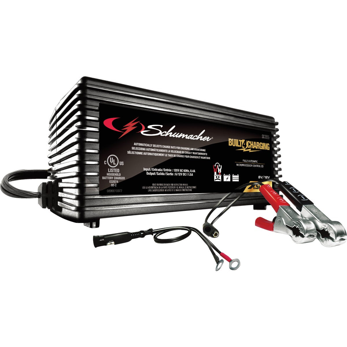 Schumacher Automatic 6V and 12V 1.5A Auto Battery Charger/Maintainer