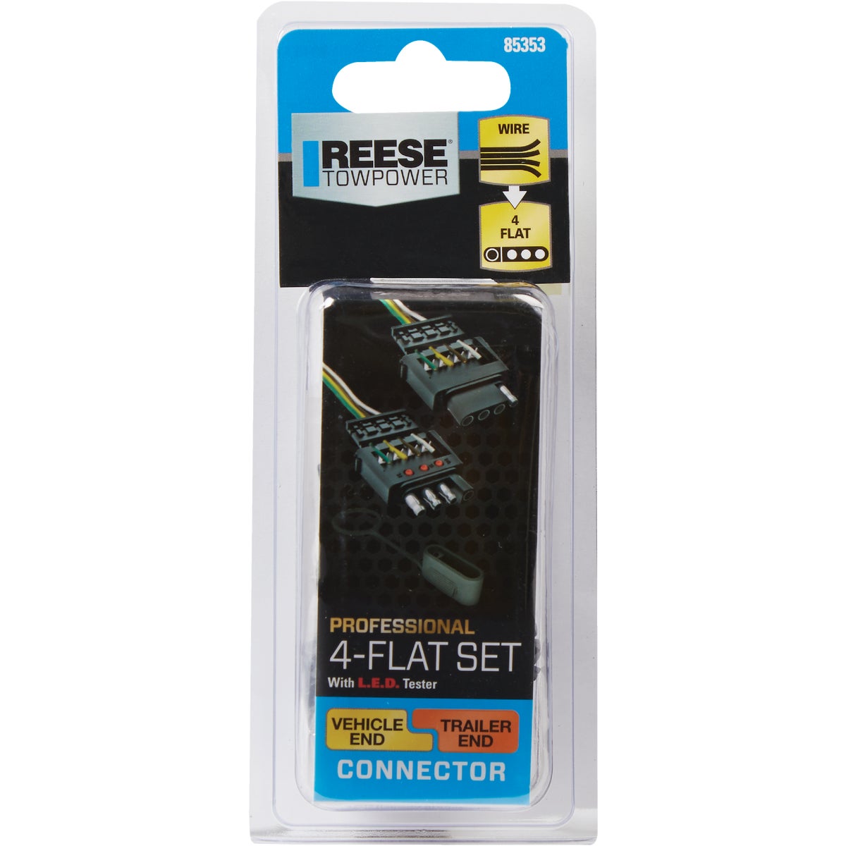 Reese Towpower 4-Flat Professional Vehicle/Trailer Connector Set