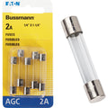 Bussmann 2-Amp 250-Volt AGC Glass Tube Automotive Fuse (5-Pack)