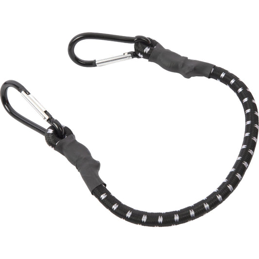 Erickson 1 In. x 24 In. Industrial Bungee Cord with Carabiner Hooks, Black