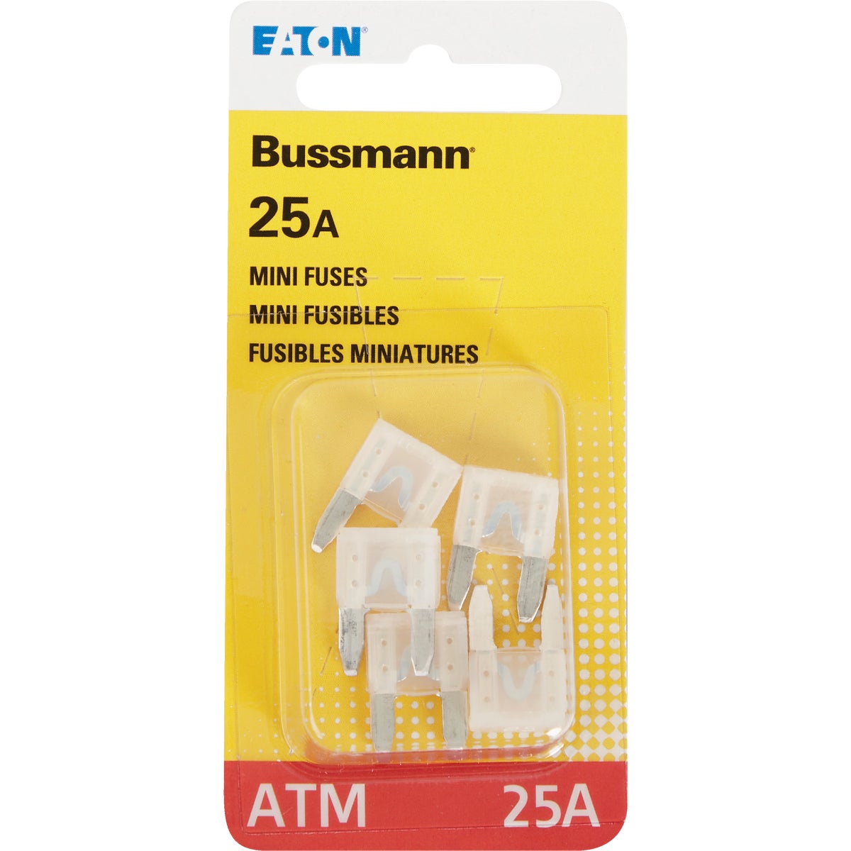 Bussmann 25-Amp 32-Volt ATM Blade Mini Automotive Fuse (5-Pack)