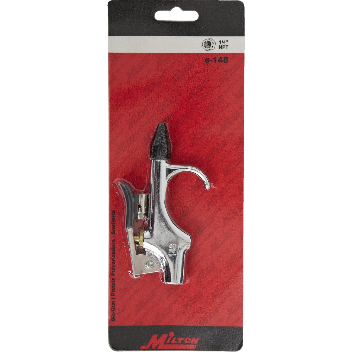 Milton 150 PSI Zinc Die-Cast Compact Safety Lever Blow Gun