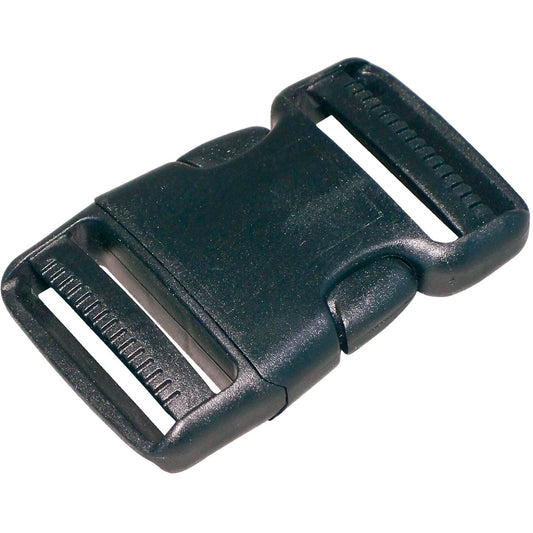 Turf 1" Black Strap Buckle