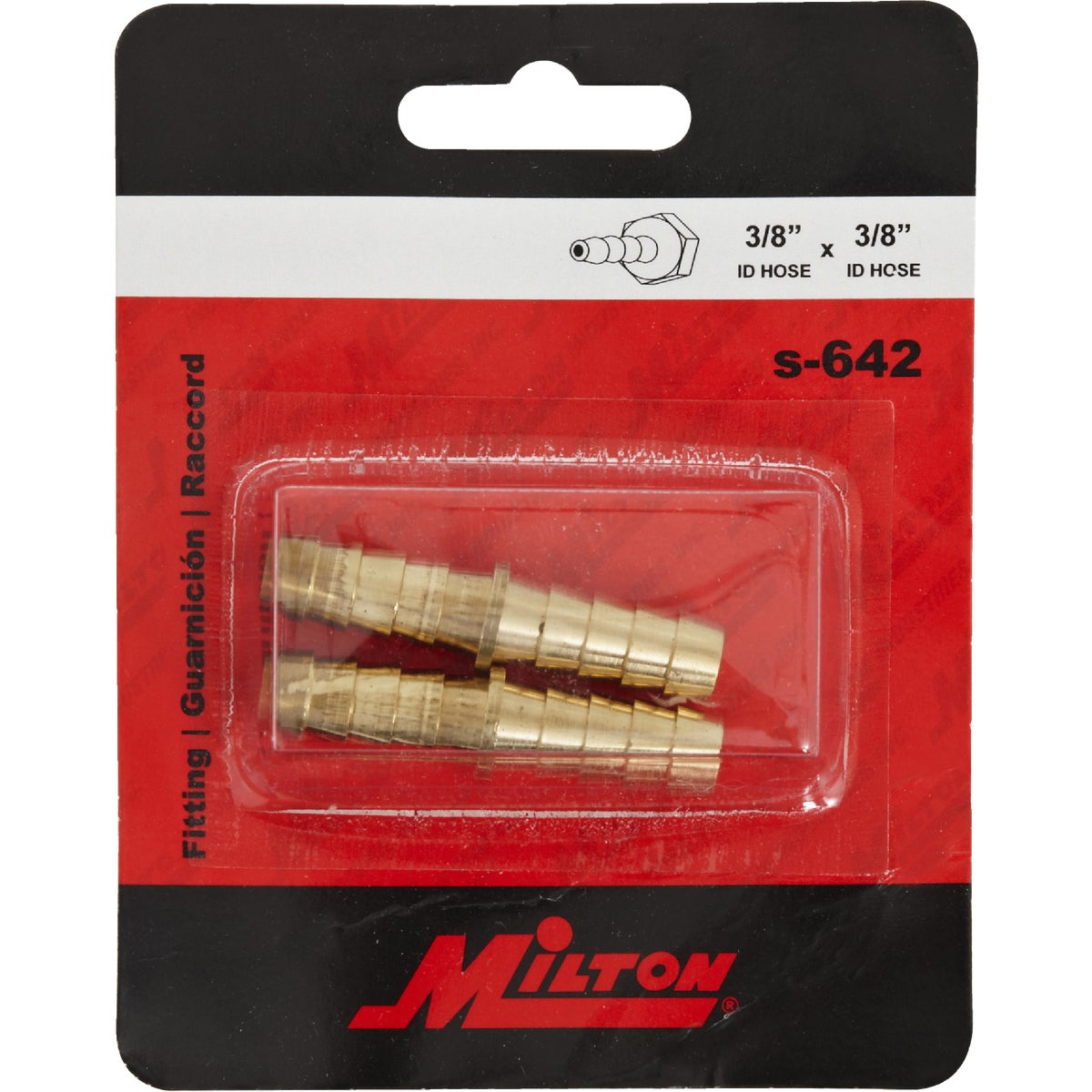 Milton 3/8 In. Brass Male Hose Splicer