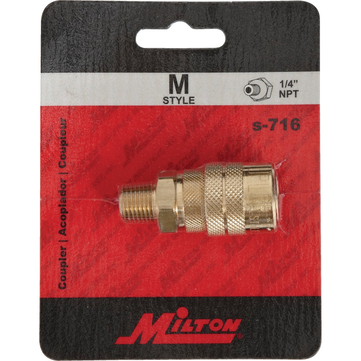 Milton Kwik Change M-Style 1/4 In. Male NPT Coupler