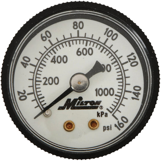 Milton 1/8 In. NPT Back Mount Mini Pressure Gauge