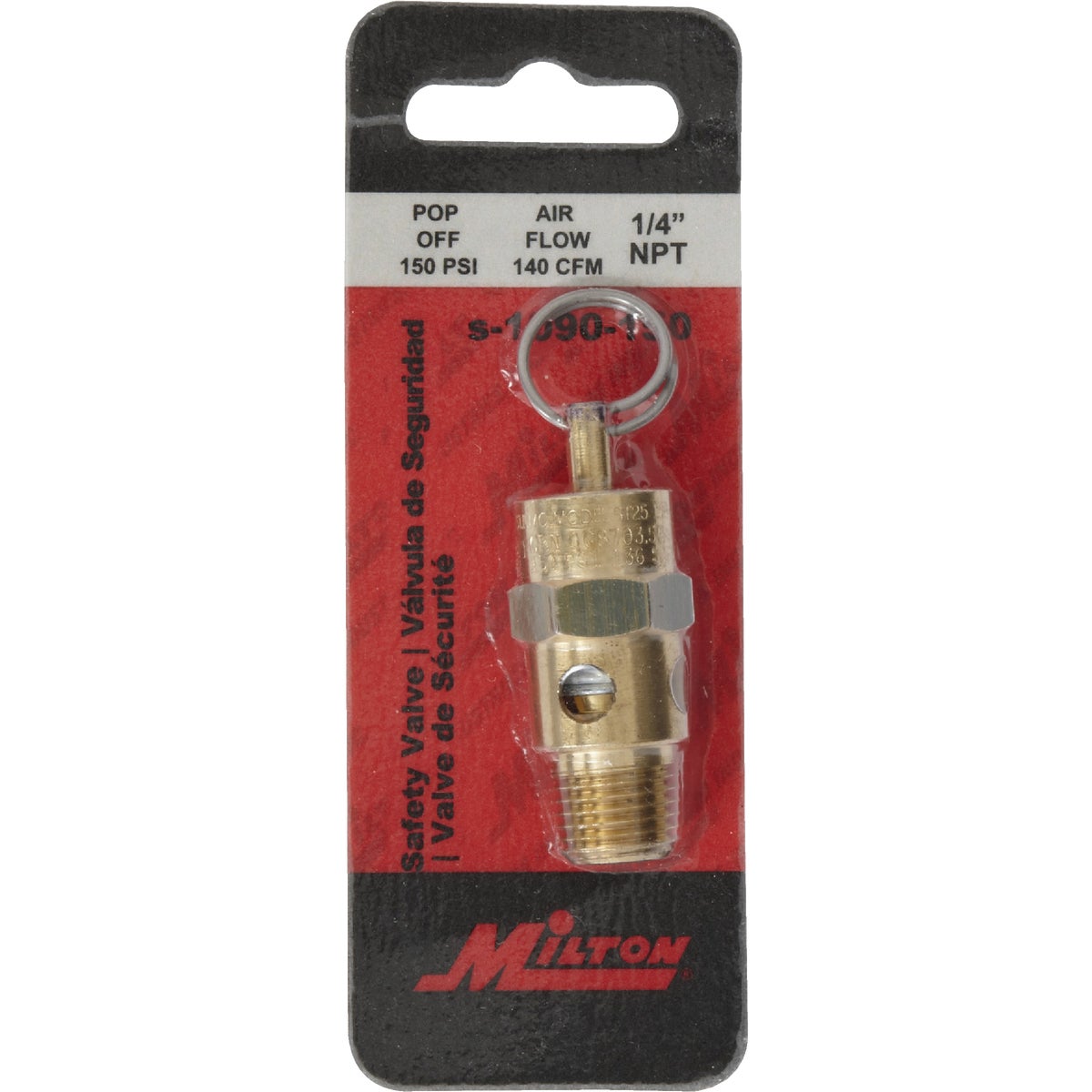 Milton 1/4 In. MNPT 150 psi Safety Valve