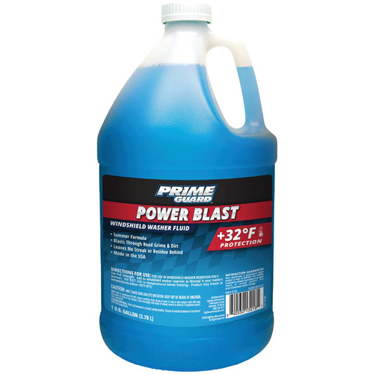 Prime Guard Power Blast Blue 1 Gal. +32 Deg F Summer Formular Windshield Washer Fluid