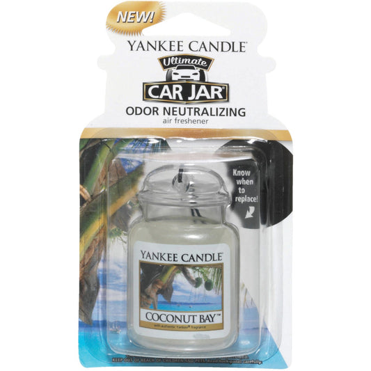 Yankee Candle Car Jar Ultimate Car Air Freshener, Coconut