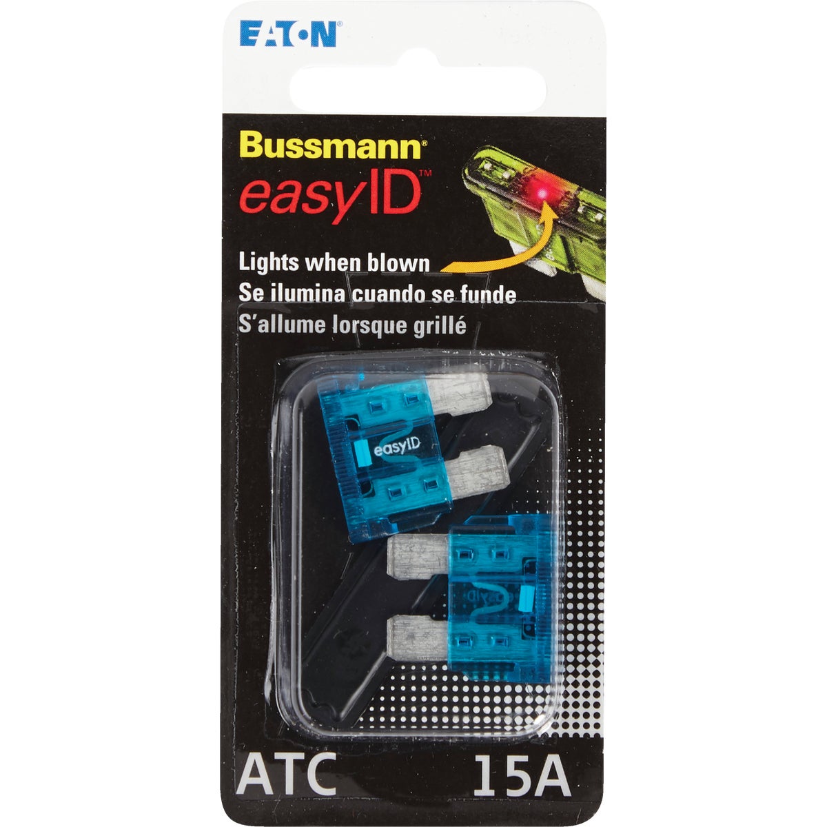 Bussmann 15-Amp 32-Volt ATC Blade easyID Automotive Fuse (2-Pack)