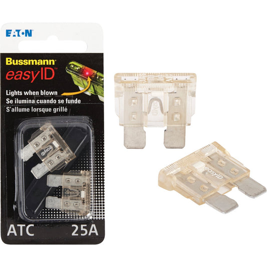 Bussmann 25-Amp 32-Volt ATC Blade easyID Automotive Fuse (2-Pack)