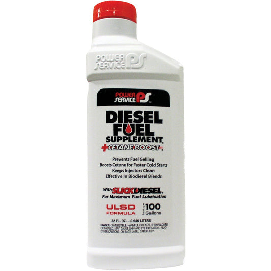 Power Service 32 Oz. Diesel Anti-Gel Fuel Supplement +Cetane Boost