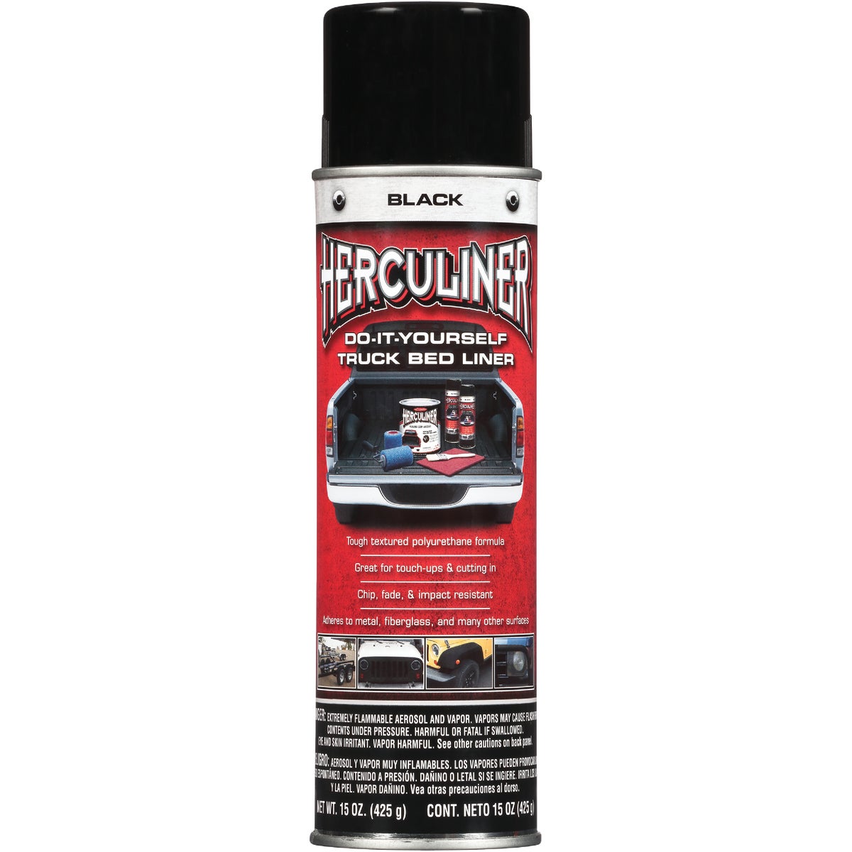 Herculiner 15 Oz. Black Truck Bed Liner Spray