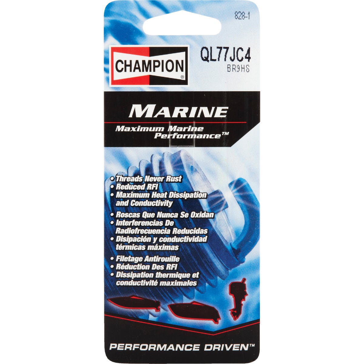 Champion QL77JC4 Copper Plus Marine Spark Plug