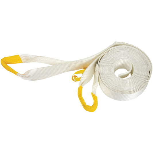 Erickson 3 In. x 20 Ft. 13,500 Lb. Polyester Recovery Tow Strap, White