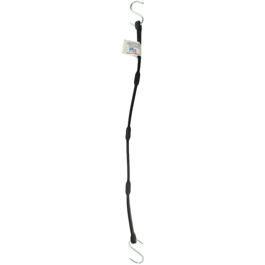 Erickson 5/8 In. x 25 In. Adjustable Rubber Tarp Strap, Black