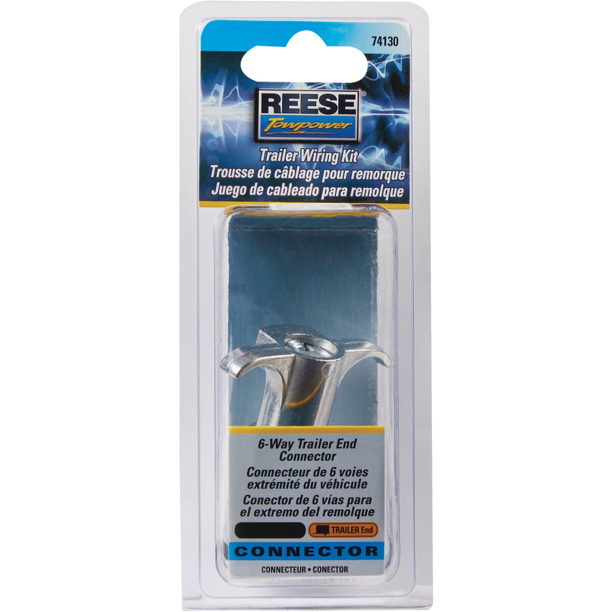 Reese Towpower 6-Pin Round Trailer Side Connector