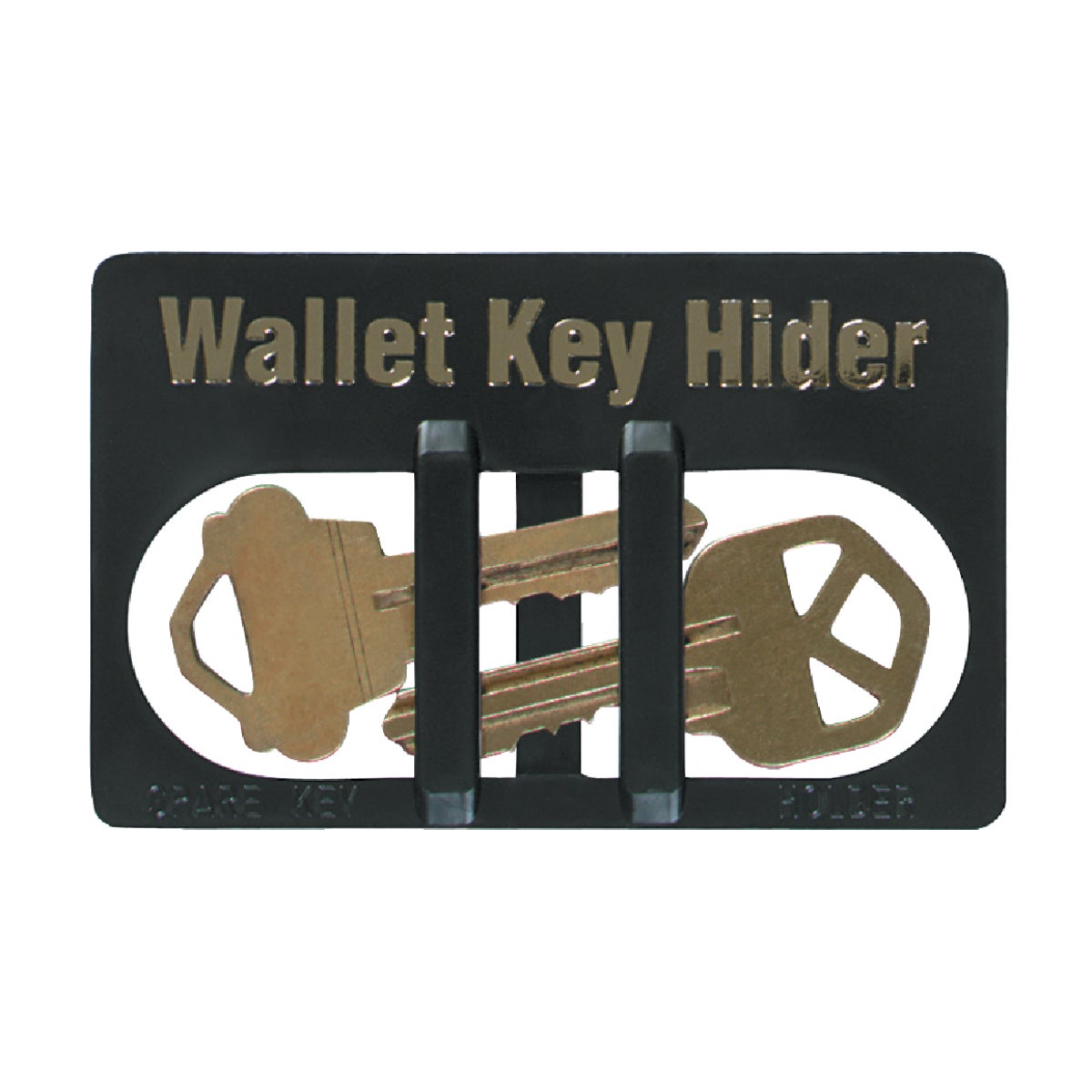 Lucky Line Black Plastic Wallet Card Key Hider
