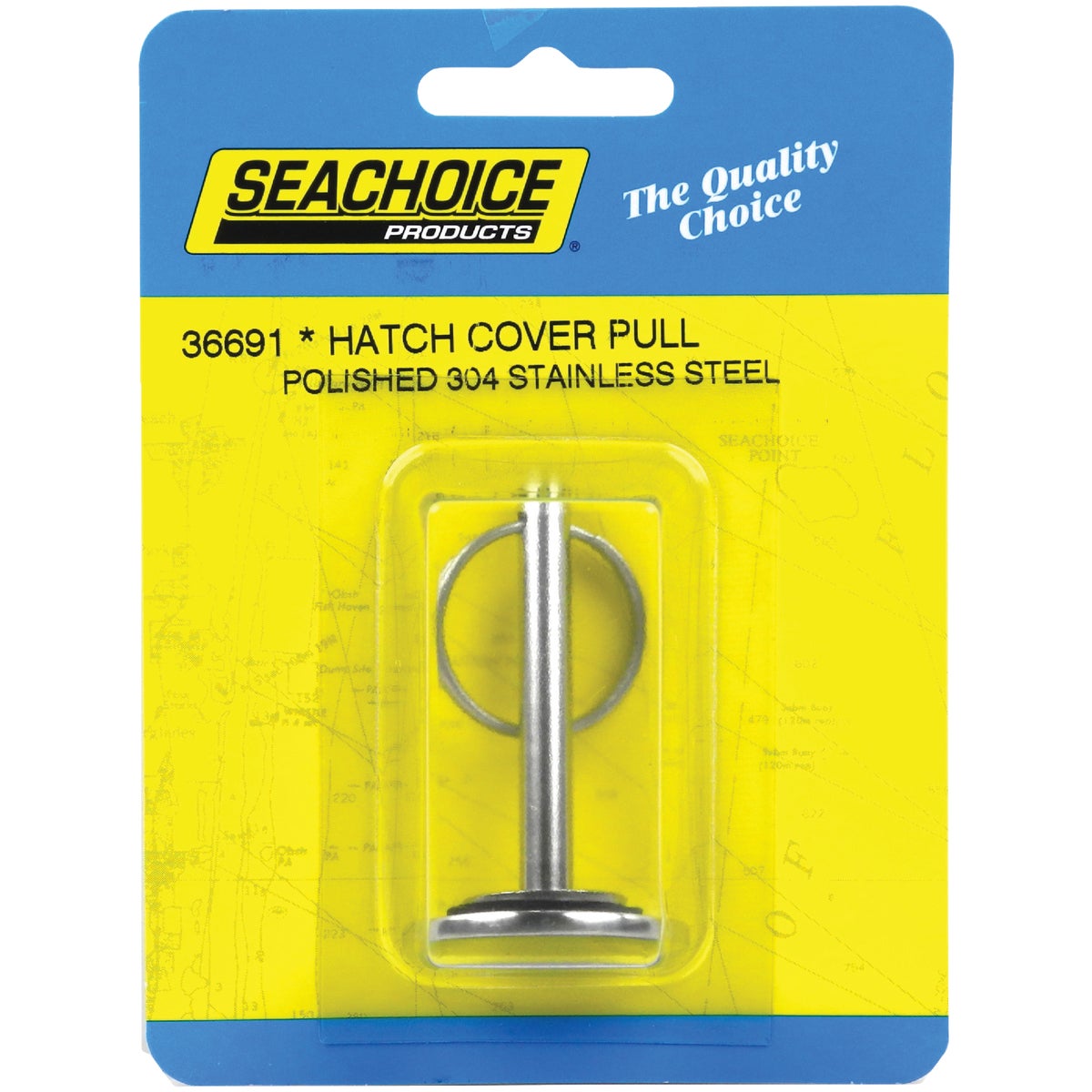 Seachoice 1-1/4 In. x 1/8 In. Stainless Steel Hatch Cover Pull