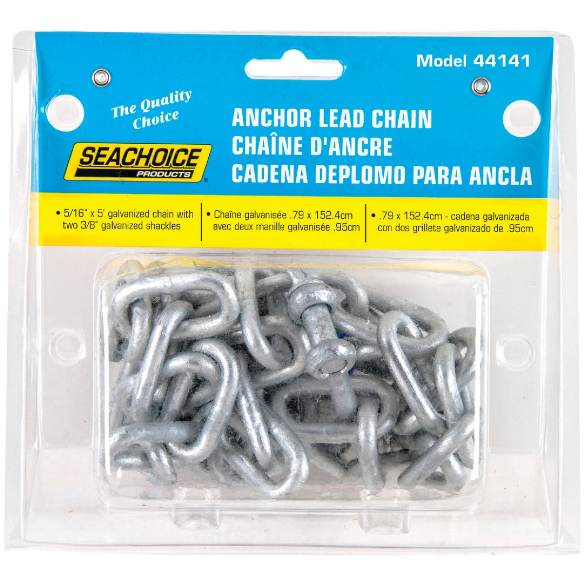 Seachoice Products 5/16 In. x 5 Ft. 7500 Lb. Capacity Anchor Lead Chain