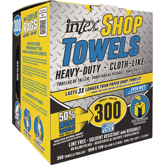 Intex 10 In. x 11 In. Heavy-Duty Cloth-Like Shop Towel (300-Sheets)