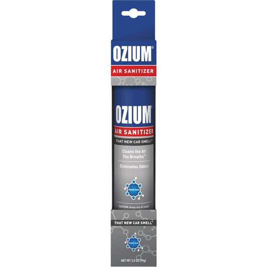 Ozium 3.5 Oz. Car Air Freshener/Sanitizer Spray, New Car Scent