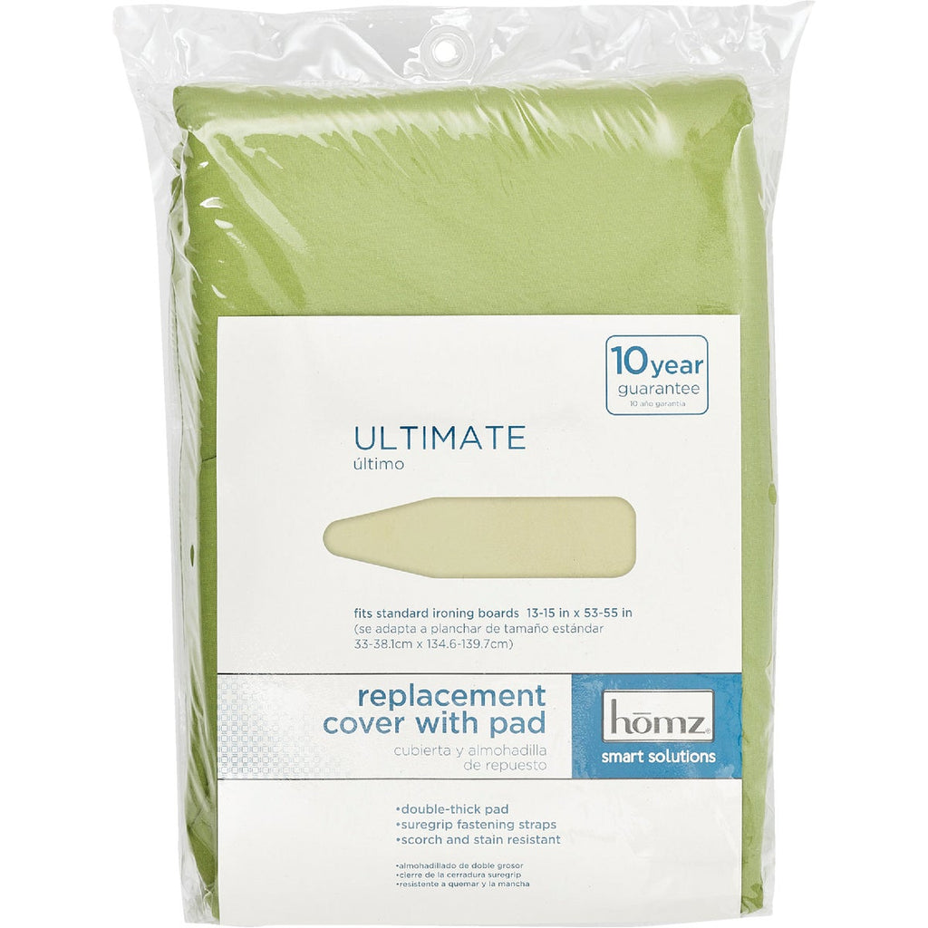 Homz Sage Green Heavy Use Ironing Board Cover/Pad