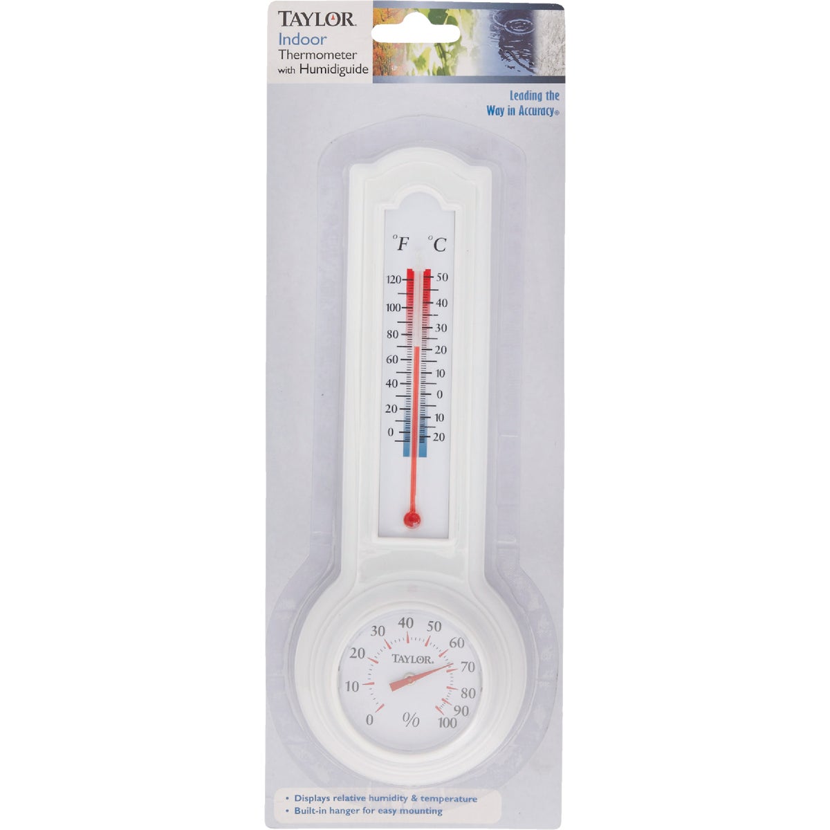 Taylor Fahrenheit & Celsius Analog 0 to 120 F, -20 to 50 C Hygrometer & Thermometer