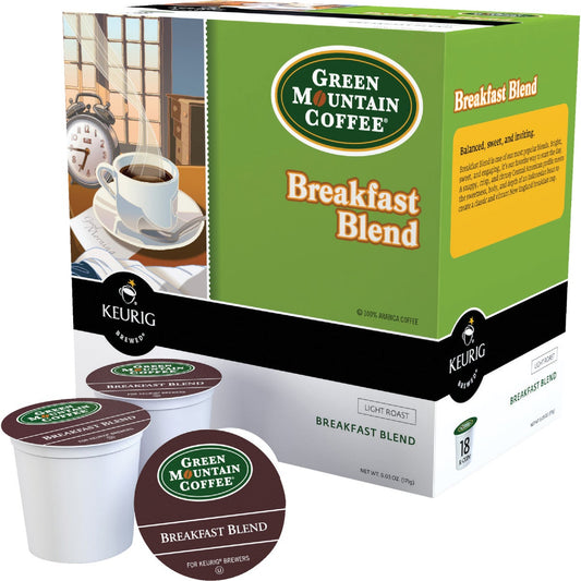 Keurig Green Mountain Breakfast Blend Coffee K-Cup (18-Pack)