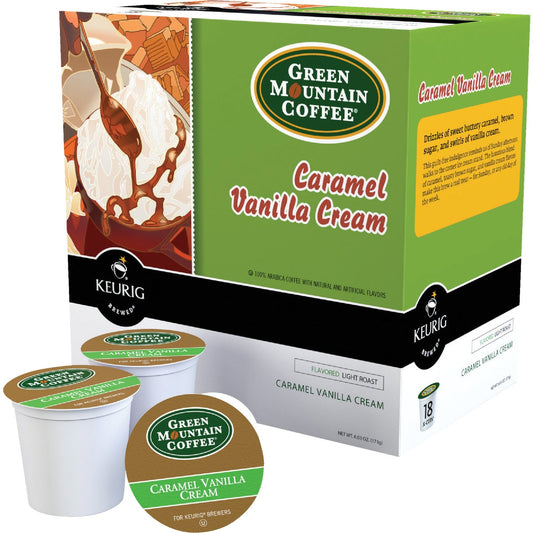 Keurig Green Mountain Caramel Vanilla Cream Coffee K-Cup (18-Pack)