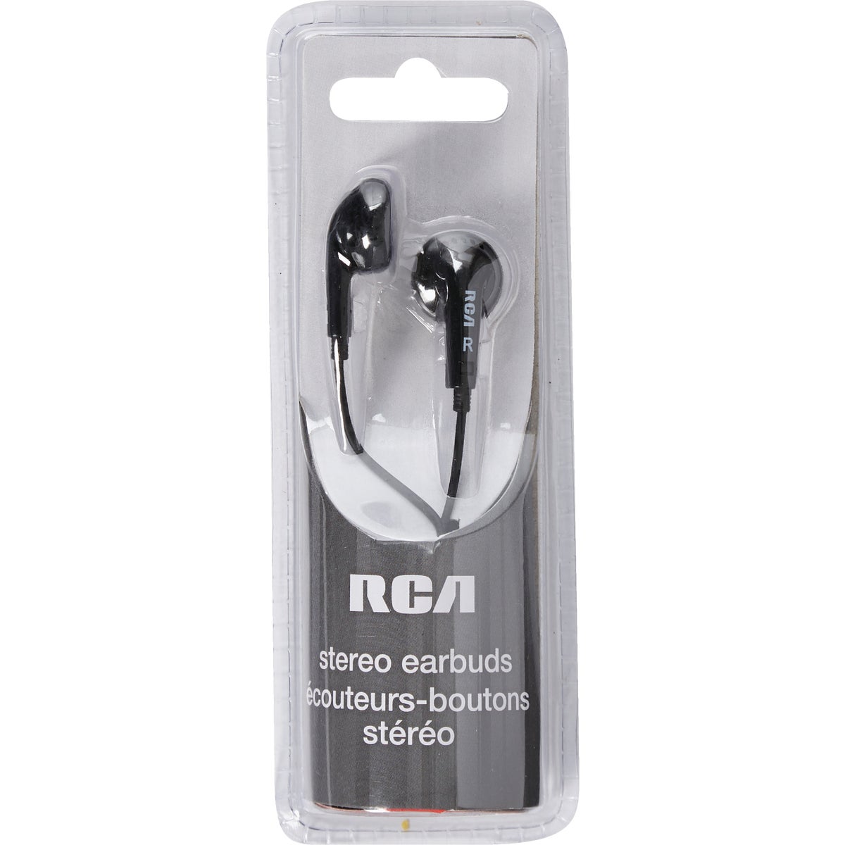 RCA Black Stereo Earbuds