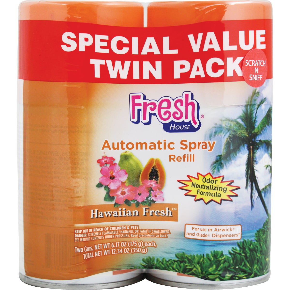 Fresh House Hawaiian Fresh Air Freshener Refill (2-Count)