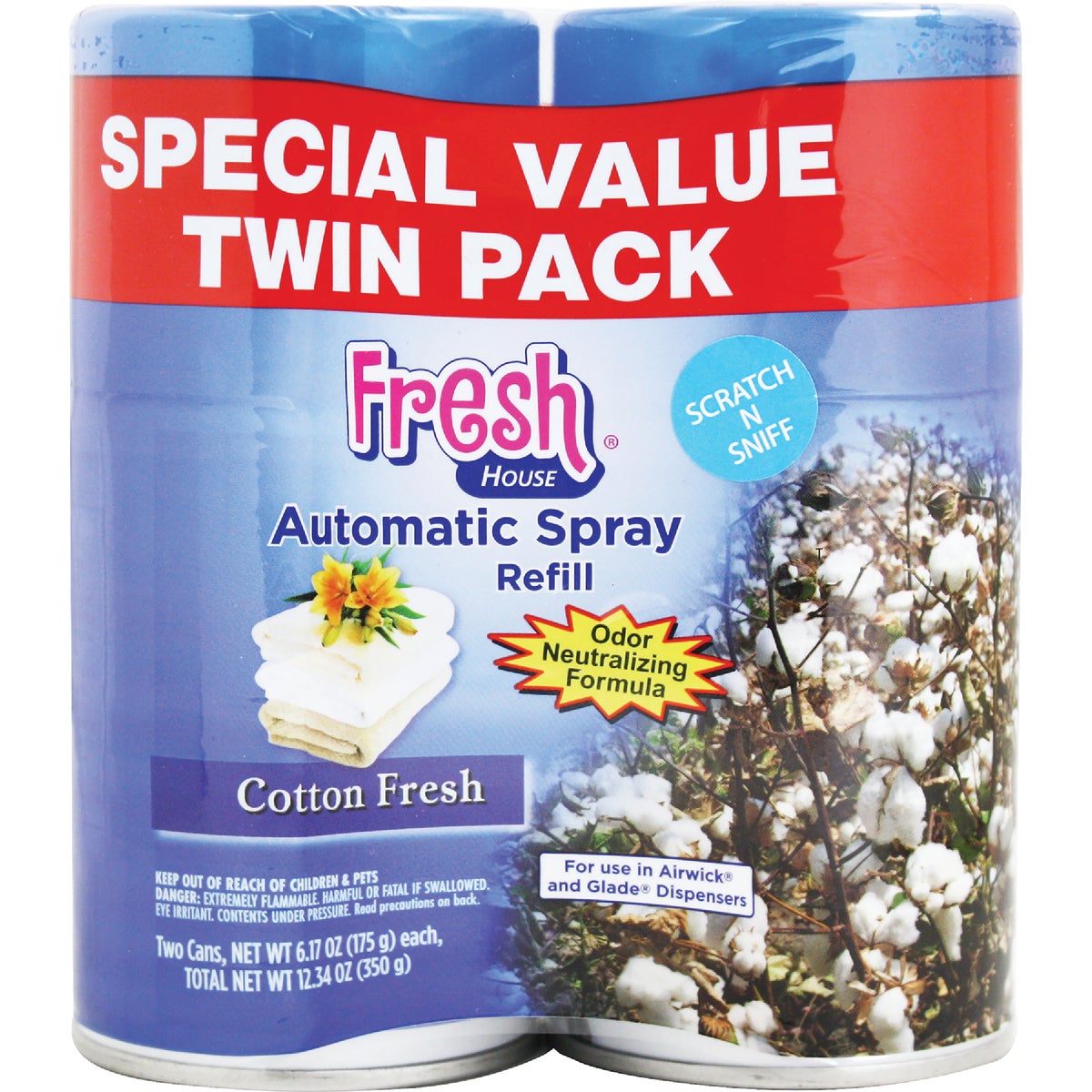 Fresh House Cotton Fresh Air Freshener Refill (2-Count)