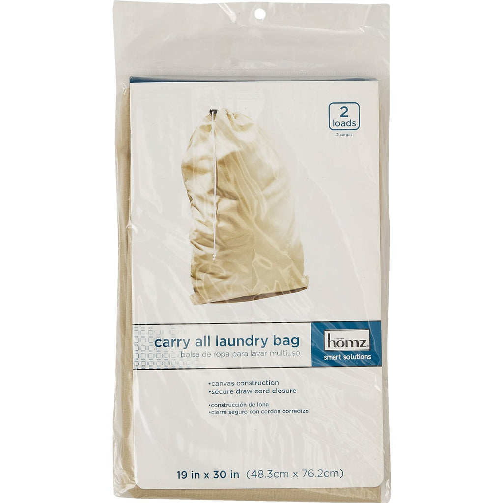 Homz 19 In. x 30 In. Cotton Laundry Bag