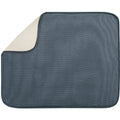 iDesign iDry 16 In. x 18 In. Pewter Microfiber Drying Sink Mat