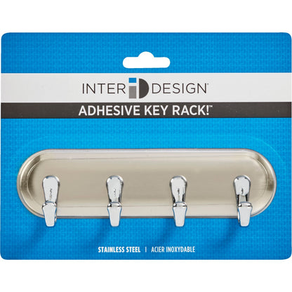 InterDesign Blumz Brushed Stainless Steel York Key Rack