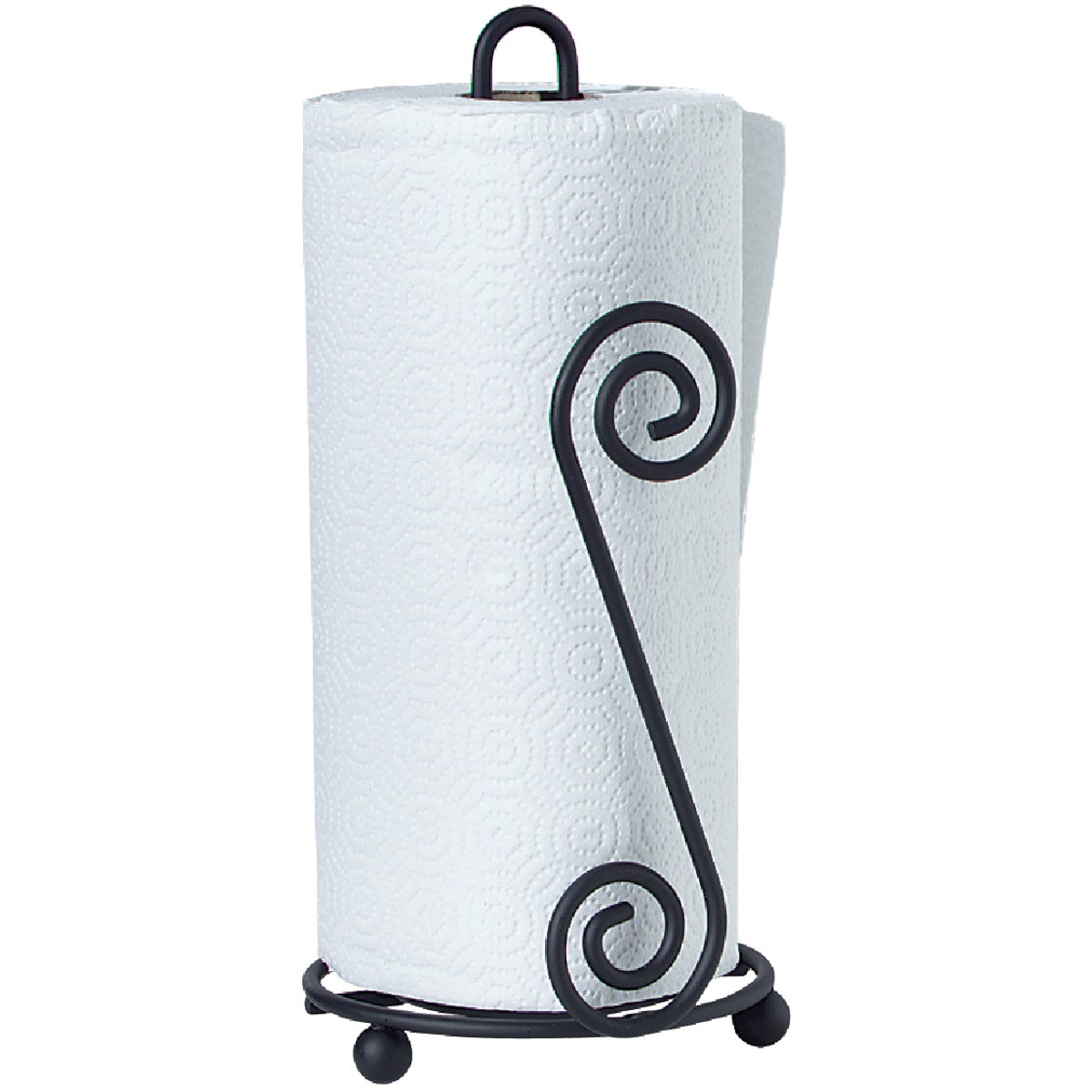 Spectrum Elegant Scroll Countertop Portable Paper Towel Holder