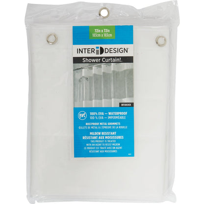 InterDesign York Graphic 72 In. x 72 In. Frosted/Clear Eva Shower Curtain