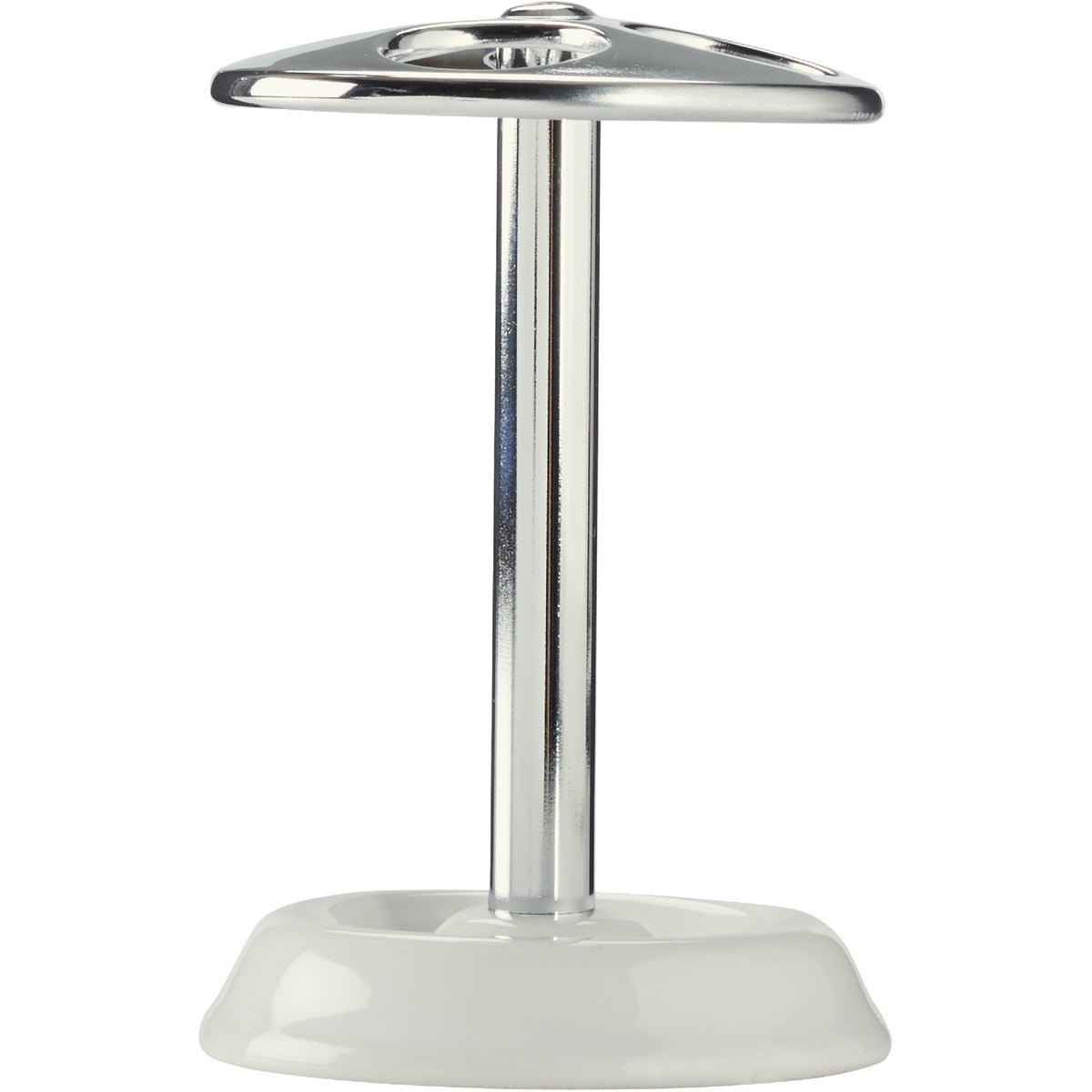 InterDesign White/Chrome Toothbrush Holder