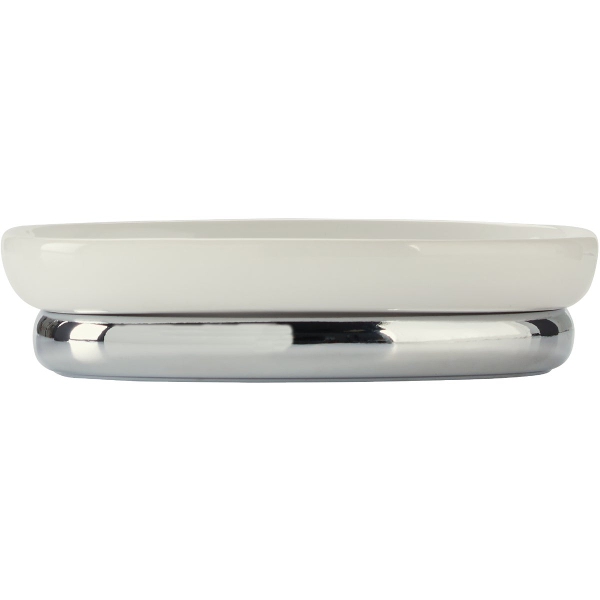 InterDesign York White/Chrome Soap Dish