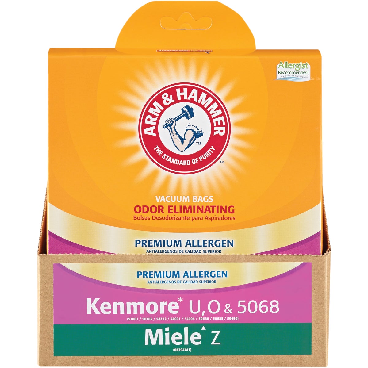 Arm & Hammer Kenmore U, L, O & 5068 Premium Allergen Vacuum Bag (3-Pack)