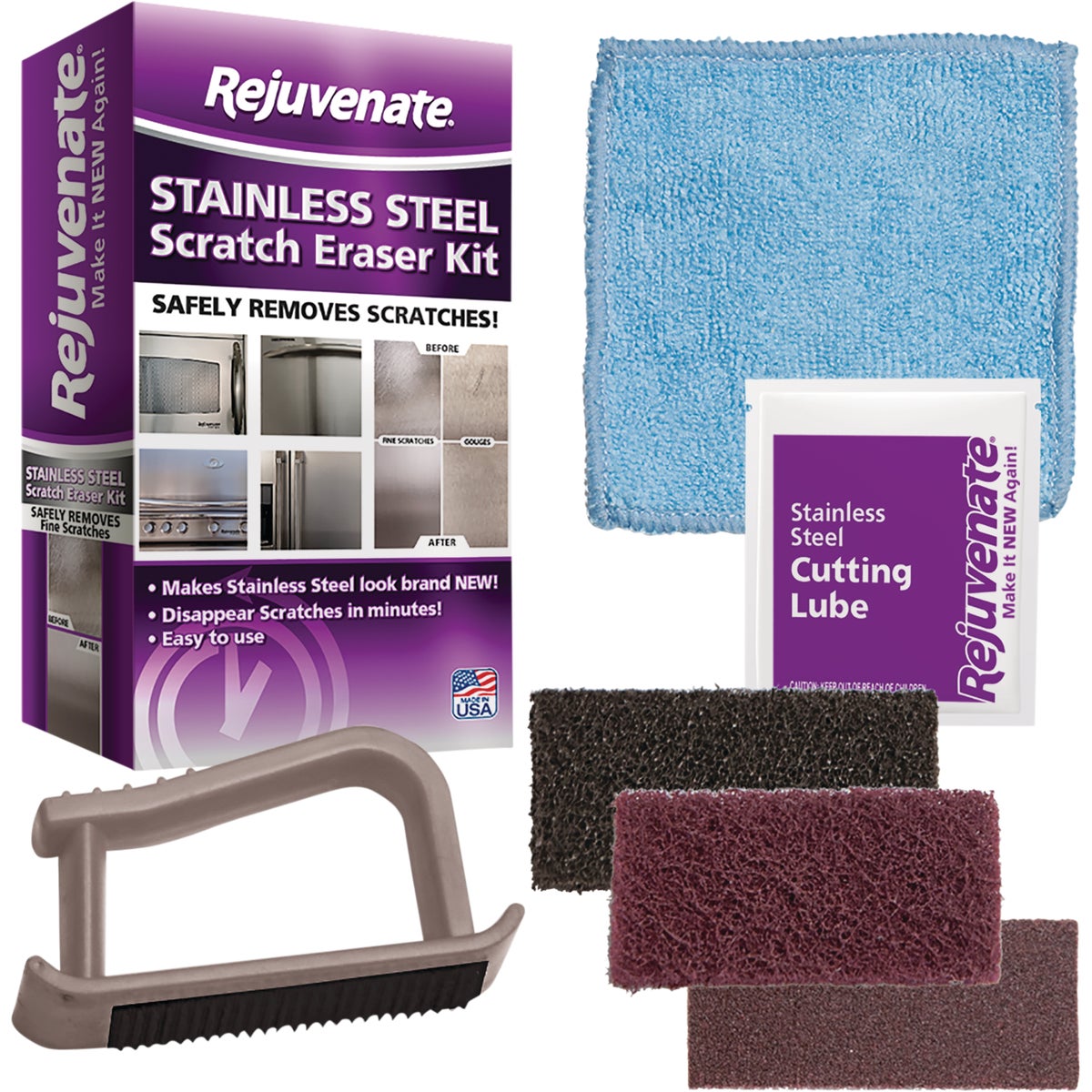 Rejuvenate Stainless Steel Scratch Eraser Kit (6 Piece)